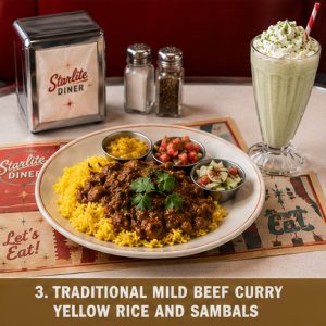 5/20 Wednesday - Traditional Mild Beef Curry and Yellow Rice