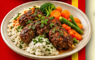 10/02 Friday - Lamb kofta with rice and veg